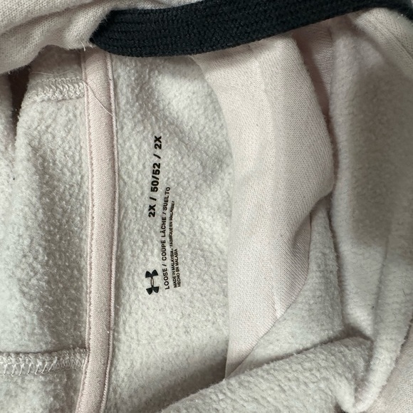 Under Armour Women's Pink Hoodie Size 2X - Picture 3 of 3